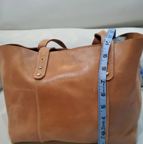 HANDMADE LEATHER LARGE TOTE. - Picture 3 of 6